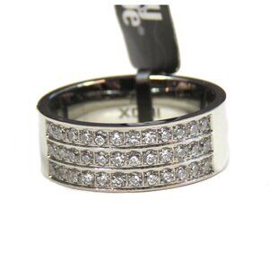 Inox Men's Stainless Steel Cubic Zirconia Polished Ring